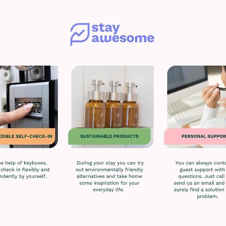 Stay Awesome - Modernes Apartment Am Botanischen Garten Kassel Luaran gambar